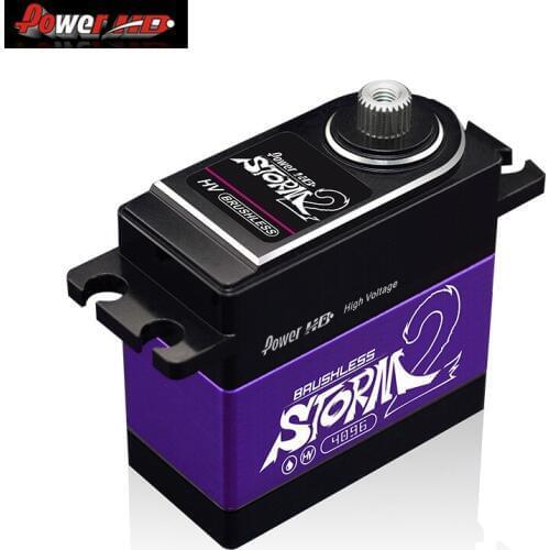 POWER HD STORM-2 brushless 37KG High Voltage large torque metal gear digital servo for TRAXXA S TRX4 UDR FUTABA Rc car