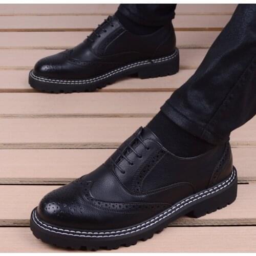 Top Quality Oxford Shoes For Men Genuine Leather Shoes Original Comfort Luxury Brand Spring Laces Up Breathable Men shoes