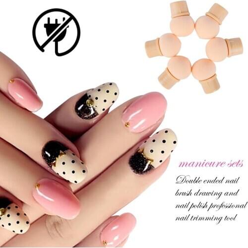 Nail Art Set Dual-ended Dotting Sponge Blooming Nail Pen Drawing And Dotting Nail Polish Manicure Tool Cat Eye Magnet Pen