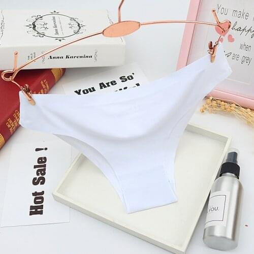 Women ruffles Underwear Invisible Seamless T Panties G-String Female Sexy Thongs Intimates Lingerie Ladies Briefs 1pcs sf2057
