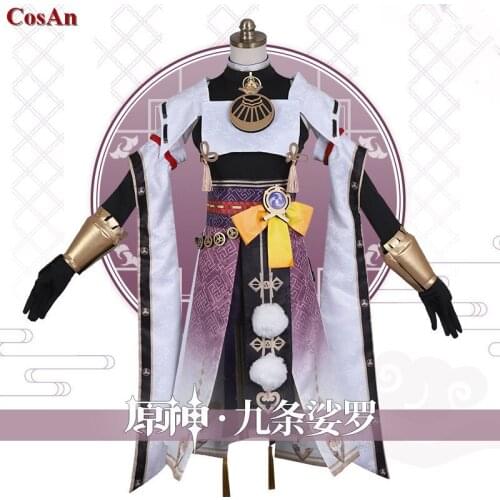 New Game Genshin Impact Kujou Sara Cosplay Costume Female Fashion Battle Uniforms Activity Party Role Play Clothing S-XL