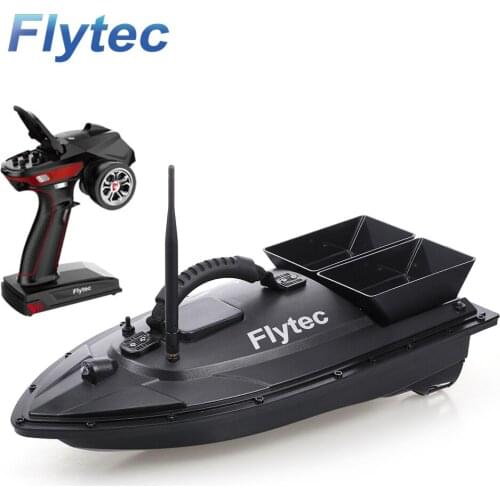 Original Flytec V500 RC Fishing Bait Boat RC Boat Fish Finder 1.5kg Loading 500M Remote Control Double Motor Night Light Gift