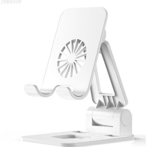 Cell Phone Stand Angle Height Adjustable Phone Stand for Desk Thick Case Friendly Phone Holder for 4-7" Smartphone
