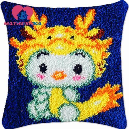 Cross-stitch pillow latch hook kits embroidery carpet cushions do it yourself embroidery pillow Foamiran for crafts home Gift