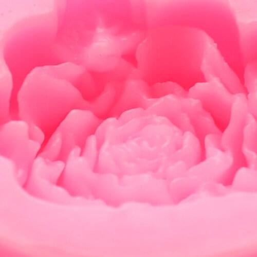 Bloom Rose Silicone Cake 3D Flower Fondant Mold Cupcake Candy Chocolate Decor