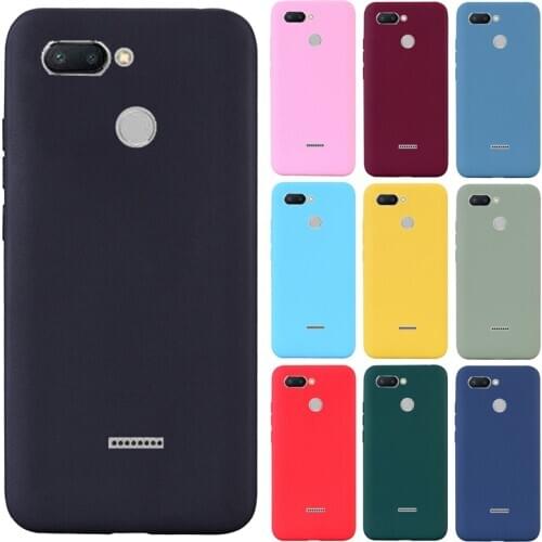 Silicone Case for Xiaomi Redmi 6 Case Full Protection Soft Tpu Back Cover Phone Case for Xiaomi Redmi 6 Redmi6 Silicon Coque Bag