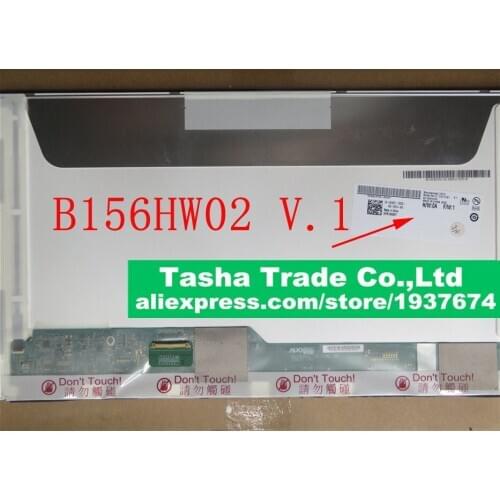 AU Optronics B156HW02 V.1 B156HW02 V1 LCD Laptop Screen Replacement 1920*1080 FHD Panel LVDS 40 PINS Original