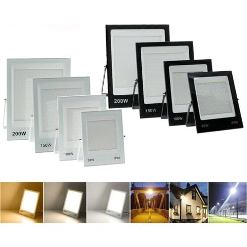 2Pcs/Lots LED FloodLight IP66 Waterproof 220V 10W 20W 30W 50W 100W 150W For Outdoor Garden Projector Spotlight Wall Flood Lights