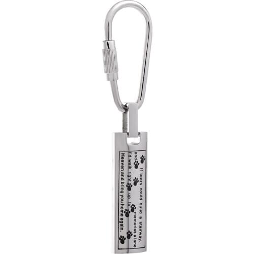Free Funnel!Holy Bible engraved Pet Cremation Jewelry Easy-Carrying Lovers Ashes Holder Keychain Steel Keepsake Jewlery for pet