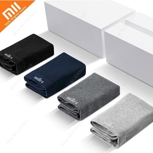 Xiaomi 3pcs Mens Underwear Solid Color Boxershorts Cotton Plus Size Boxer Men Shorts Breathable Soft Male Panties Man Underpant