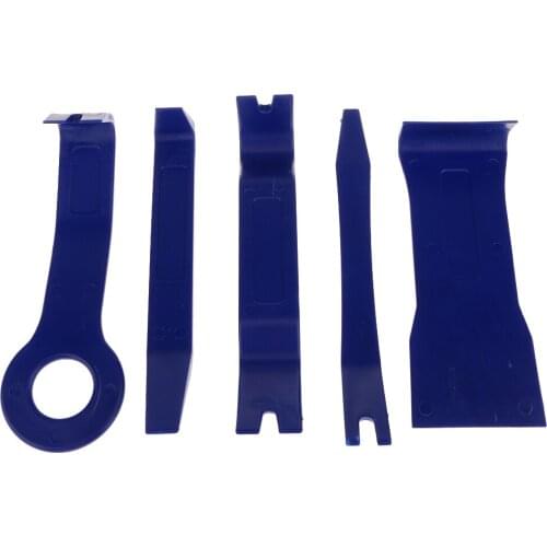 Portable Auto Door Clip Panel Trim Removal Tool Kits for Car Dash Radio Audio Installer Pry Tool 5PCS