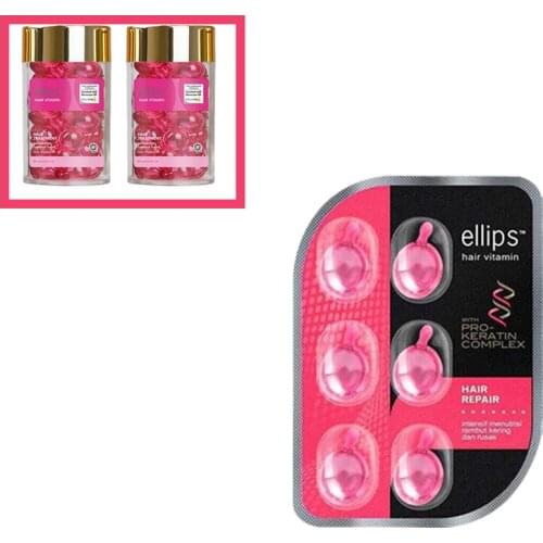 Ellips Hair Vitamin Keratin Complex Oil Smooth Silky Hair Mask Repair Damaged Hair Serum Moroccan Oil Hair Care Nursing Vitamin