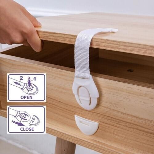 10Pcs/Lot Protection From Children Refrigerator Lock Baby Safety Plastic Child Castle Drawer Cabinet Kids Security Door Stopper
