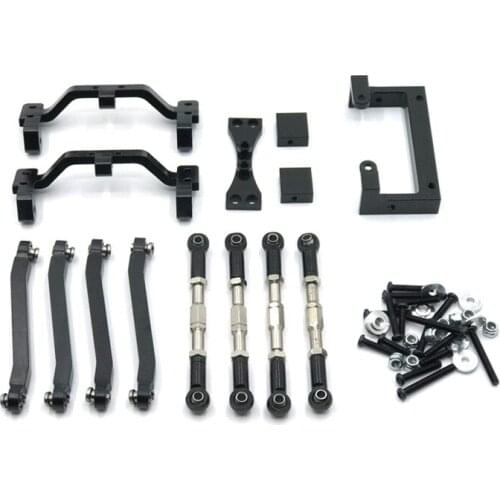 Metal Pull Rod Link Tie Rod Base Servo Mount Set for MN D90 MN-90 MN99S 1/12 RC Car Upgrade Parts Accessories