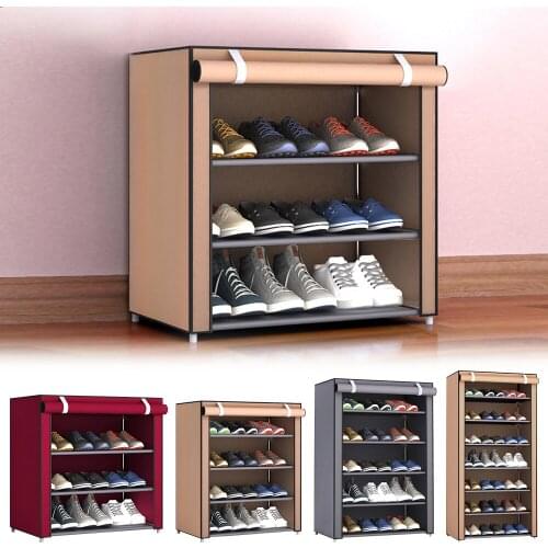 Multi-layer Shoes Rack Dustproof Shoe Display Storage Cupboard Shoe Closet Cube Open Rack Space-saving Dorm Home Organizer Shelf
