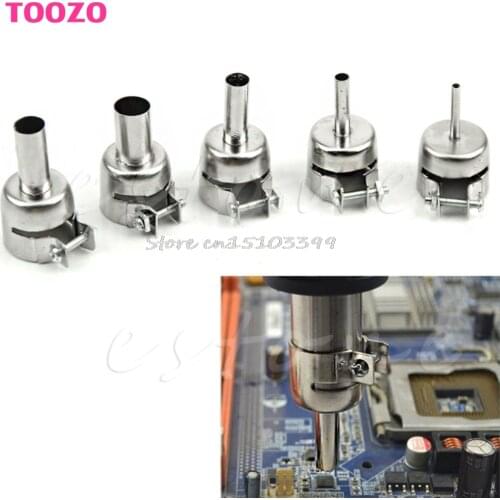 New 5Pcs Universal Heat Gun Resisting Nozzles Heat Air Guns Solder 45x24mm Hot G08 Whosale&DropShip