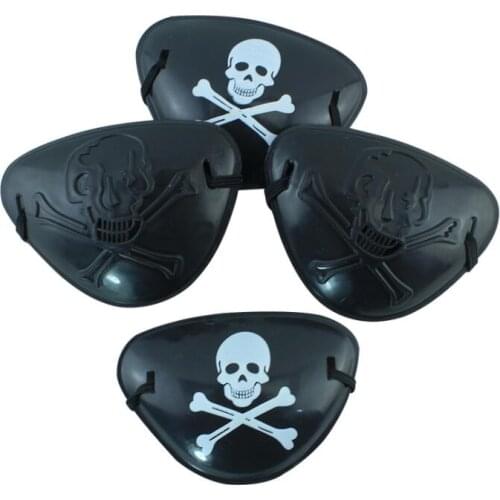 Pirate Eyepatch with Flexible Rope for Christmas Halloween Costume Kids Toy eye Patch Blindage accessories YH1368