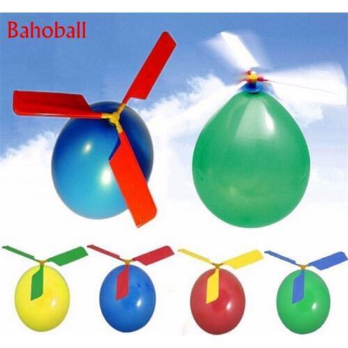 5pcs Helicopter Balloon Portable Outdoor Playing Flying Ballon Toy Birthday Party Decorations Kids Gift Party Supplies Globos