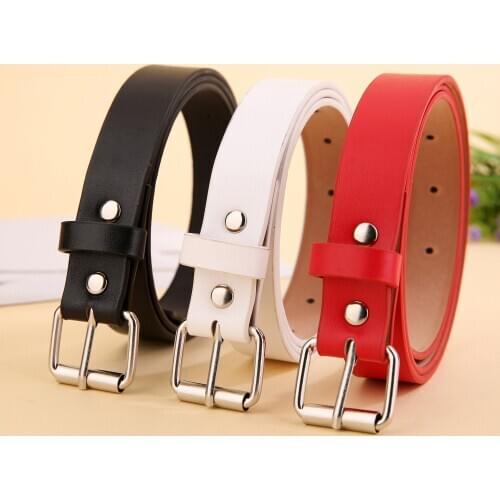 Womens Skinny Leather Belt Solid Color Waist Or Hips Ornament 10 Sizes 2.4cm Wide Waistband Cummerbund Ladies And Girls