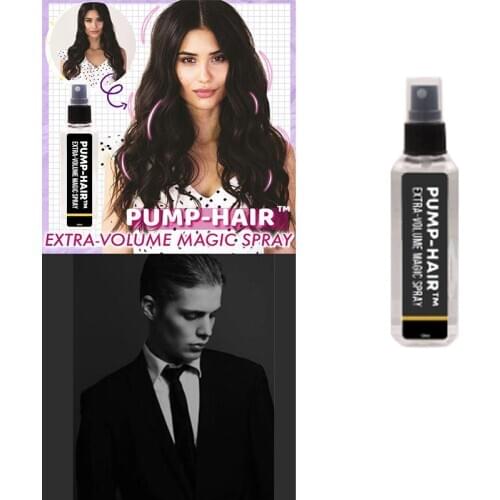 PUMP-HAIR Extra-Volume Magic Spray Hairspray Hair Styling Spray Strong Hair Styling Gel Contains Dense Hair Fibers Spray