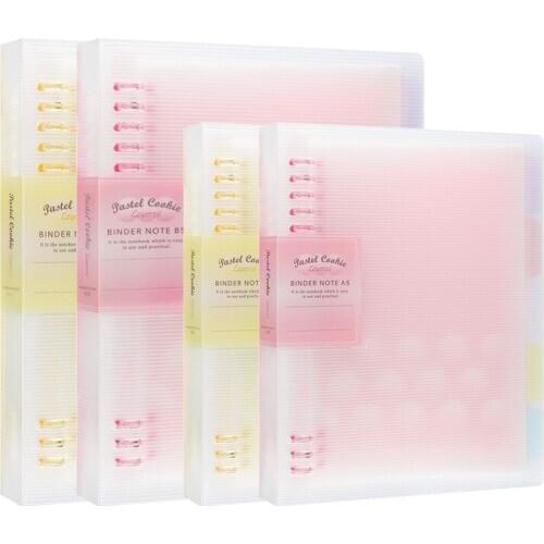 1PC Soft Light Series Notebook Loose Leaf binder A5 B5 Daily Planner Binder Journal Office School Supplies kawaii