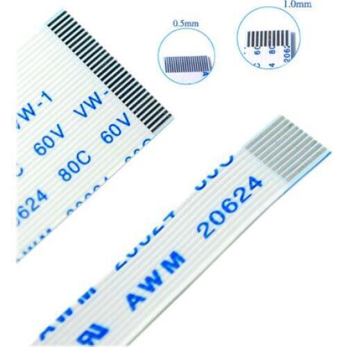 10Pcs FPC Flexible Flat Cable FFC 0.5MM 150MM AB 4P 6P 8P 10P 12P 14P 16P 18P 20P 24P 26P 30P 32P 34P 40P 50P 60P 15cm Connector