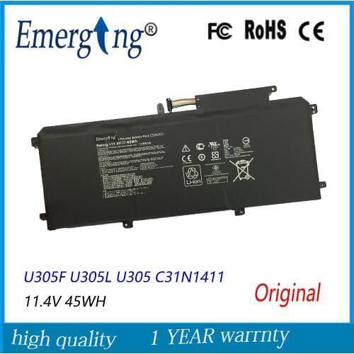 11.4V 45Wh Original New Laptop Battery for ASUS U305F U305L U305 C31N1411 Zenbook U305CA