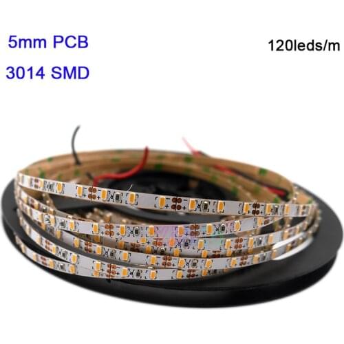 5m High Bright DC12V 5mm LED Strip 3014 SMD