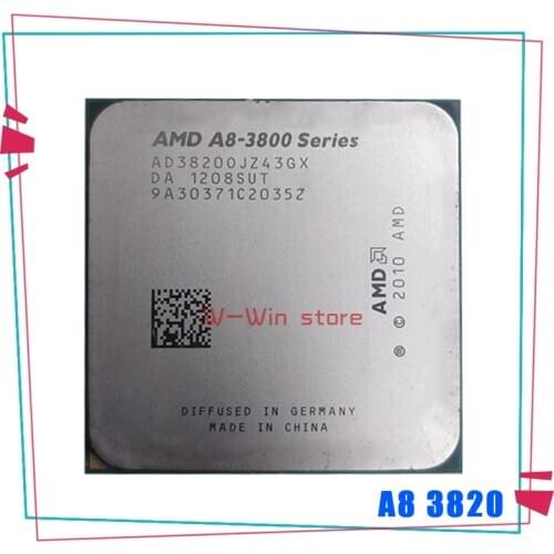 AMD A8-Series A8-3820 2.8 A8 3820 GHz Quad-Core CPU Processor AD3820OJZ43GX Socket FM1