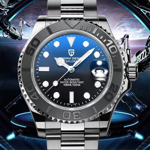 Pagani Design Luxury Sports Complementary Mens Watch 40mm Sports Mechanical Automatic Commander NH35A Sapphire Waterproof Date