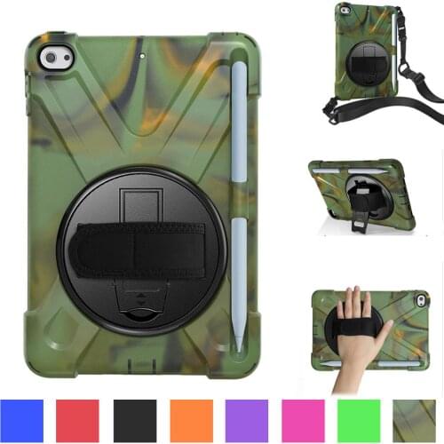 IPad Case For iPad mini 4 mini 5 2019 7.9" Inch A2133 Kids child Shockproof Pencil Holder Shoulder Strap Cover+Screen Protector
