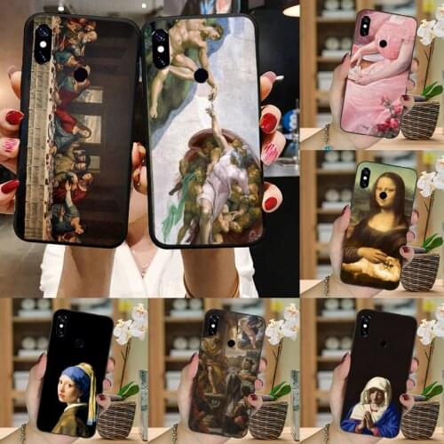 Famous painting Adorable art luxury design Phone Case shell For Xiaomi Redmi note 7 8 9 t k30 max3 9 s 10 pro lite