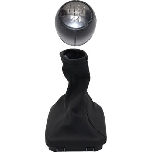 Chrome & Leather Car Shift Gear Knob Lever Gaitor Boot Cover For Vauxhall Opel Vectra B 1995-2002