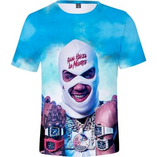 Hot Sale Rapper Anuel AA 3d Printed Men/wome T-shirt Summer Fashion Casual Hip-hop Short Sleeve Round Neck Harajuku Tops