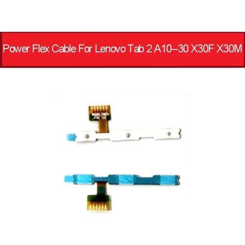 On Off Power Flex Cable For Lenovo Tab 2 A10-30 TB2-X30L X30F X30M Power sleep Button Flex Ribbon Replacement Parts