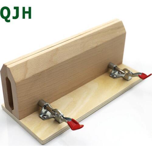 Leather diy sewing tool hand-stitched wooden leather clip leather stitching fixed clip sewing bag tool wooden frame handmade