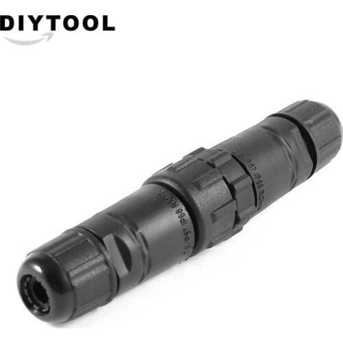 IP68 Waterproof Connector AC DC 10mm 15A Electrical Solder Free TUV Screw Locking Joiner 4 Pins