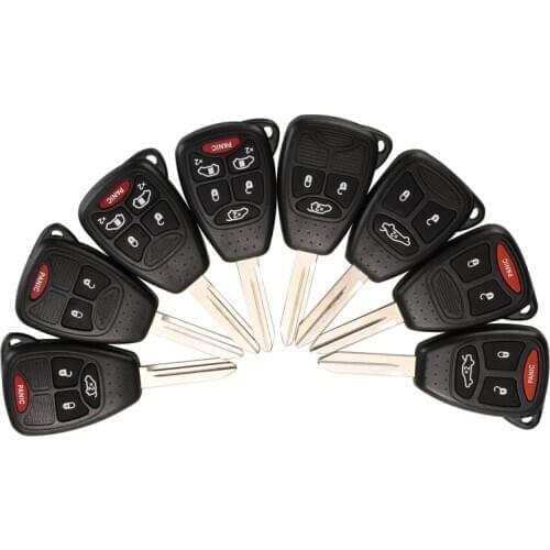 Kutery 3/4/5/6 Buttons Remote Car Key Shell Case For Dodge Dakota Durango For Jeep Grand Cherokee For Chrysler 300 Aspen