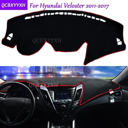 For Hyundai Veloster 2011-2017 Dashboard Mat Protective Interior Photophobism Pad Shade Cushion Car Styling Auto Accessories
