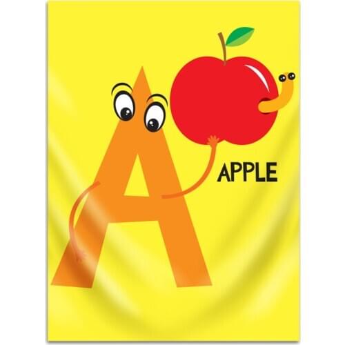 Fashion Creative Flannel Blanket Cartoon English Letter Blanket Winter Super Soft Blanket Wholesale 2020