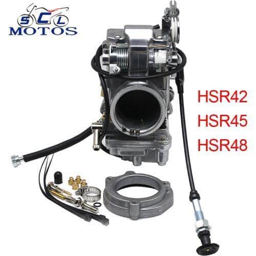 Sclmotos -Motorcycle Mikuni Accelerator Pump Carburetor Carburedor HSR42 HSR45 HSR48 Carb for Harley EVO Twin Cam Softail Dyna