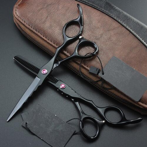 Professional Japan steel 6 '' Wave hair scissors set haircut thinning barber makas scisors cutting shears hairdresser scissors