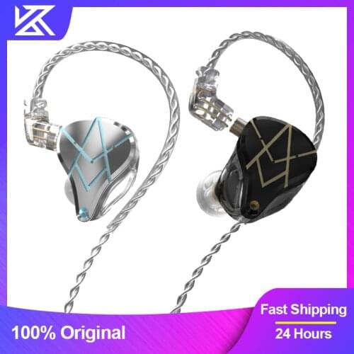 KZ ASX Headset 20 BA Units HIFI Bass In Ear Monitor balanced armature Earphones Noise Cancelling Earbuds Sport