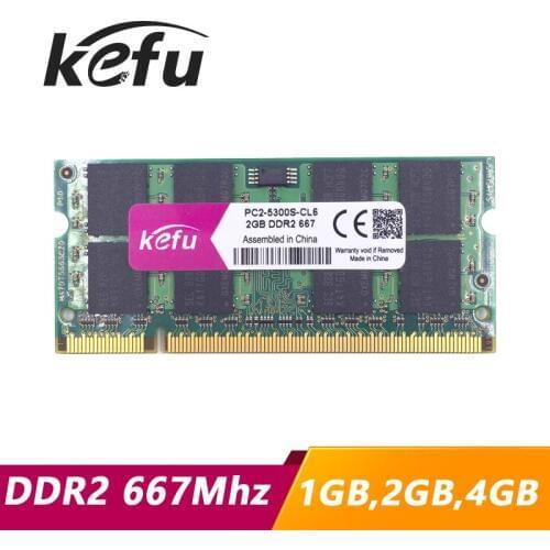 KEFU 1gb 2gb 4gb ddr2 667Mhz pc2-5300 sodimm laptop, ddr2 667 2gb pc2-5300s dimm notebook, memory ram ddr2 2gb 2g 667 mhz sdram
