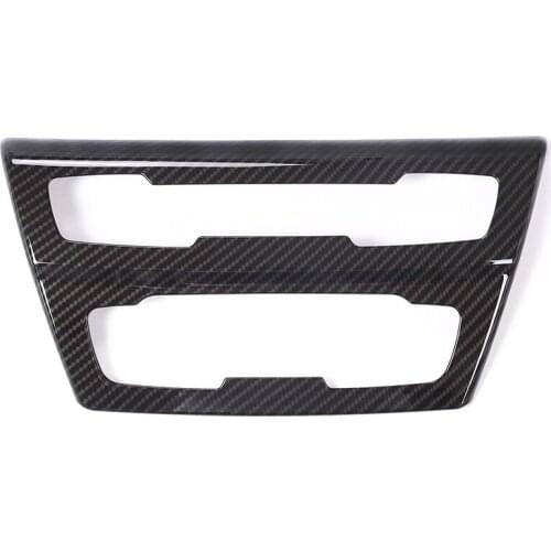 Carbon Fiber Style Car Interior Center Console CD Panel Trim for X1 F48 2019 Car Accessories