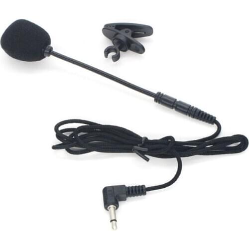 Portable Lapel Clip On 3.5mm Wired Microphone Sound Amplifier for Phone Laptop