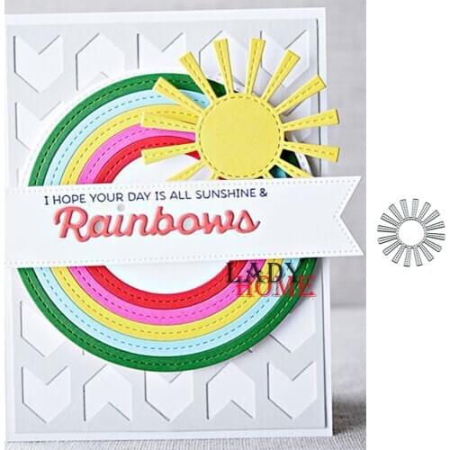 Sunshine Frame Craft Metal Cutting Dies Punch Mold Stencil for DIY Scrapbooking Paper Album Photo Cards Making New Cut Dies