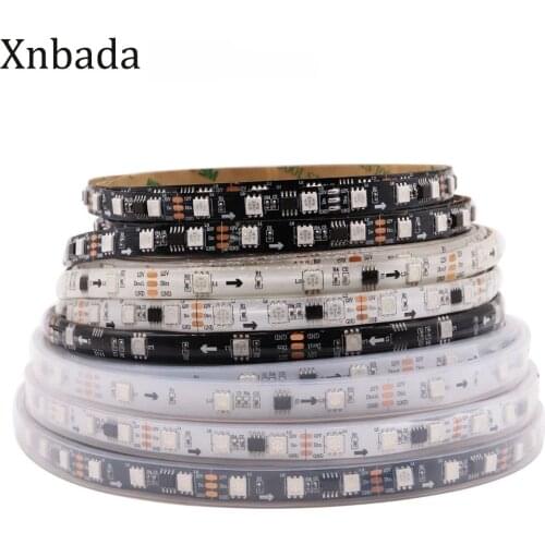 WS2811B Led Strip 5050 RGB Addressable Led Pixel Strip Light Full Colors Ribbon Flexible Digital Led Tape 1 Ic Control 3 DC12V