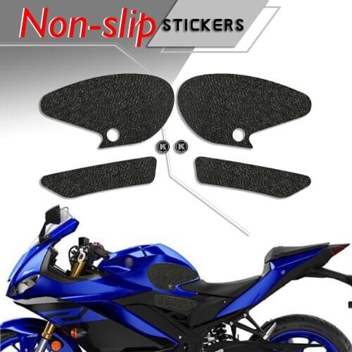 Motorcycle protection pad tank grip fuel tank pad sticker gasoline knee traction side Non-slip decals for YAMAHA 19 YZF-R3