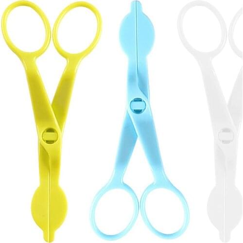 1 Pcs Food Grade Plastic Scissors DIY Cream Flower Transfer Lifter Cake Decorating Tool Creative Baking Gadget(Random Color)